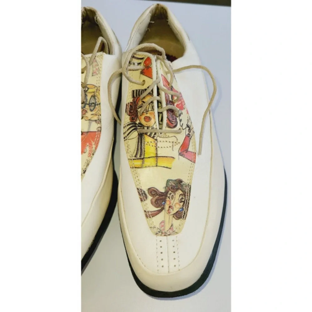Vintage Estate by FootJoy Golf Shoes Woman's 7.5 Art2Wear Deco 40 Motif‎